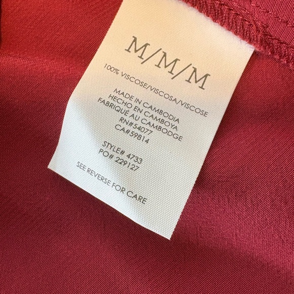 Cabi NWT Scorch Top Wine Red Sleeveless Heart of Cabi Line for Under Blazer M - Picture 7 of 10